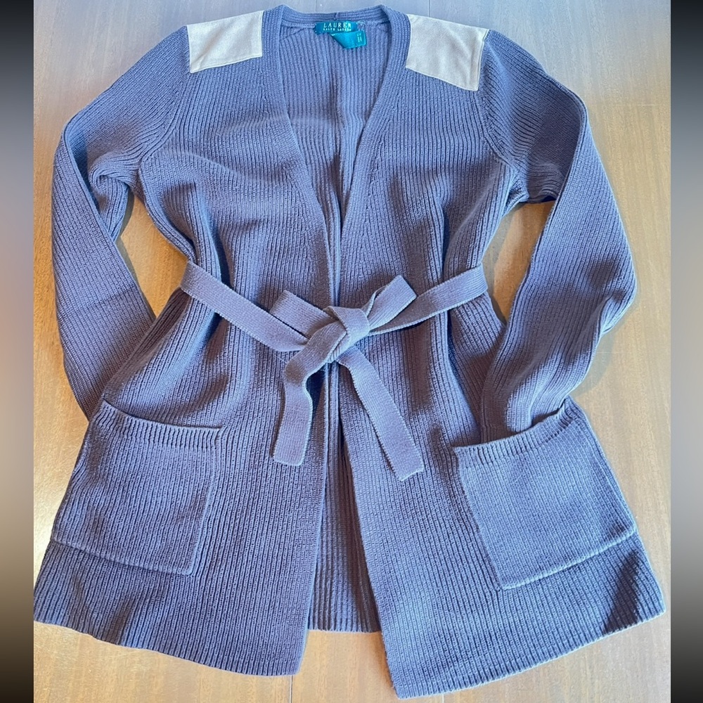 Ralph Lauren Ribbed Cardigan 100% Cotton